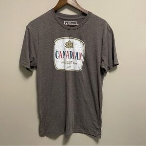 Molson Canadian Beer Graphic T-Shirt Gray Men’s Large